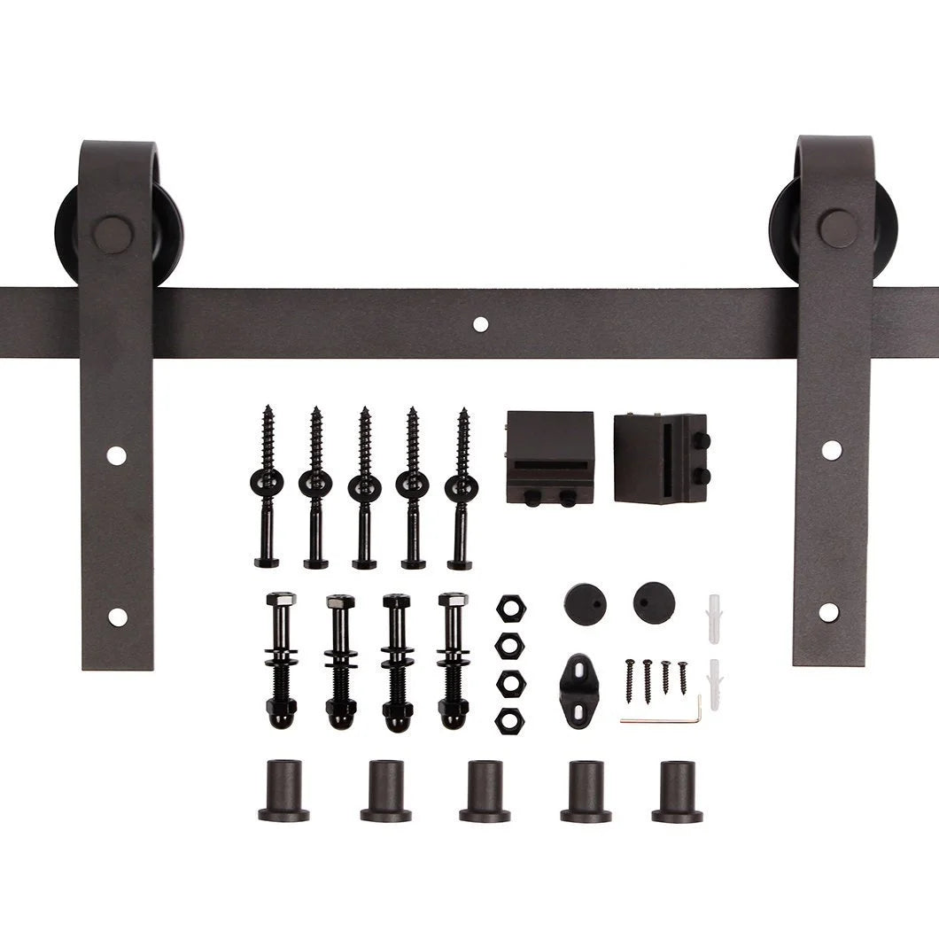 Knotty Pine Wood Sliding Barn Door With Hardware Kit S943