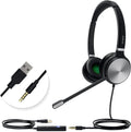 UH36-MONO Teams Certified USB Wired Noise Cancelling Headset with Mic Pack of 2 R357