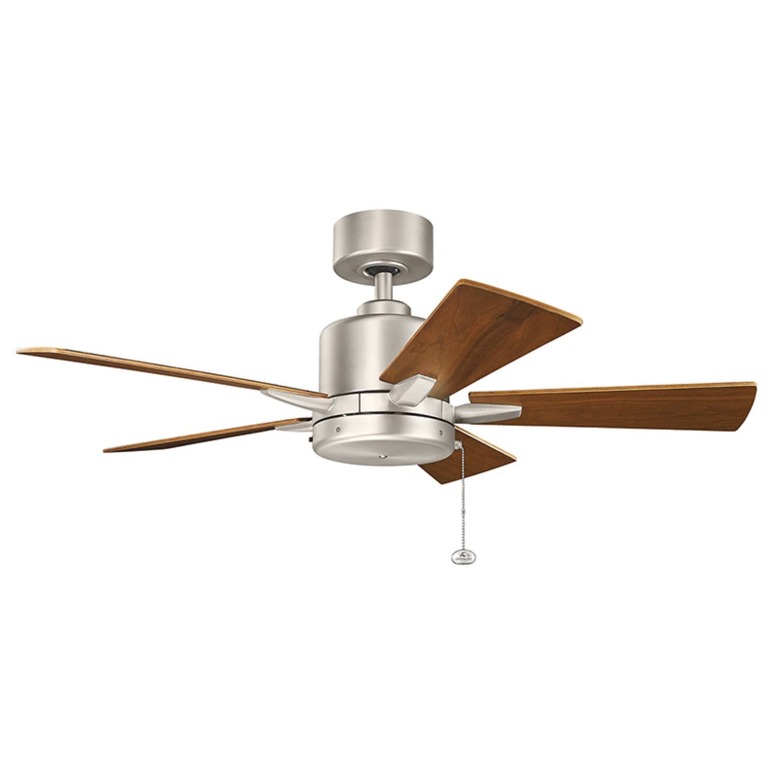 Brushed Nickel/Walnut Ceiling Fan Y70447